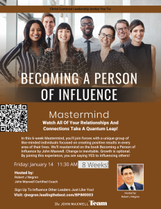 Becoming a person of Influence
